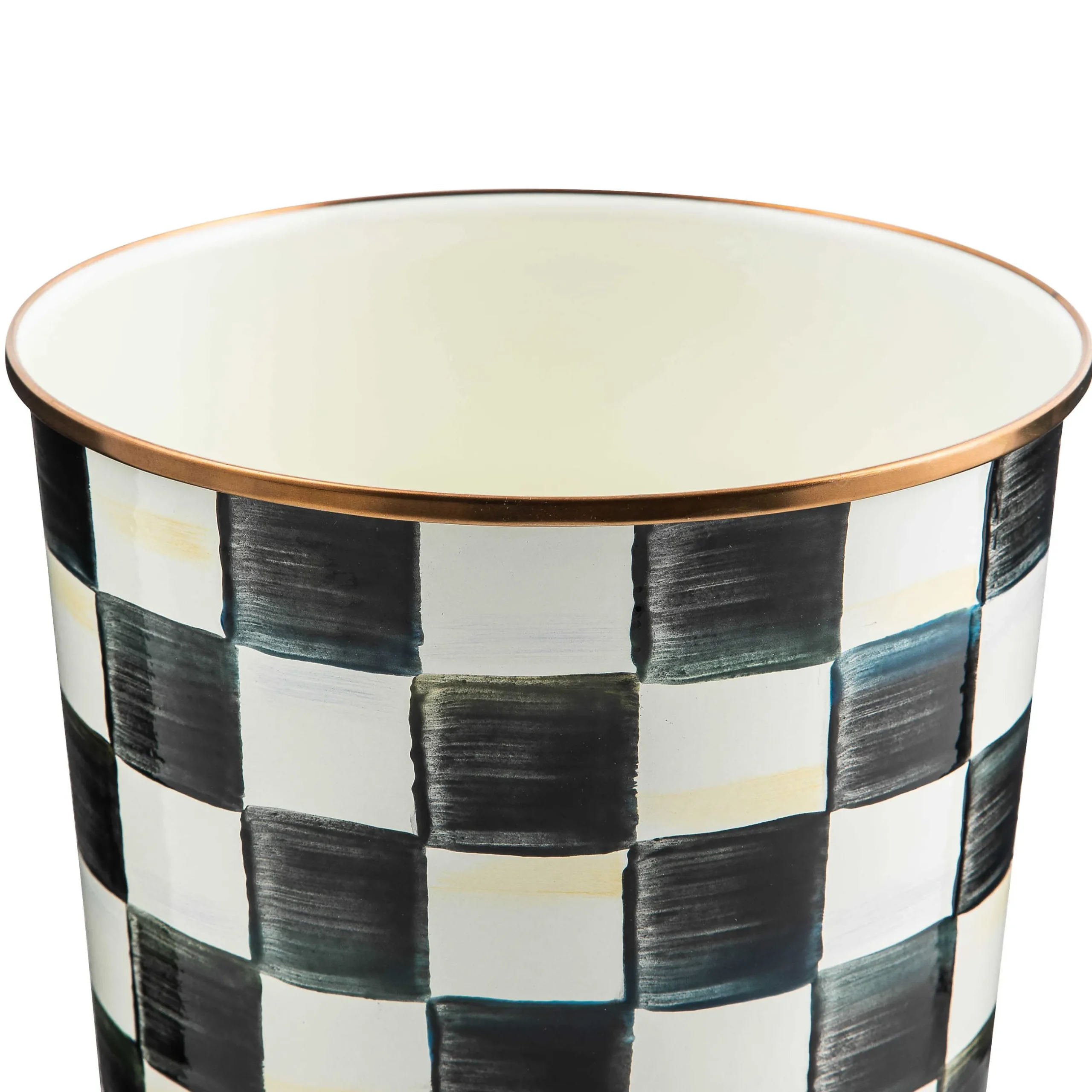 Bath & Bath Accessories|Room Accents|MacKenzie-Childs Courtly Check Waste Bin