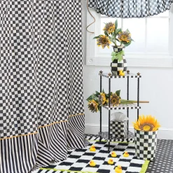 Bath & Bath Accessories|Room Accents|MacKenzie-Childs Courtly Check Waste Bin