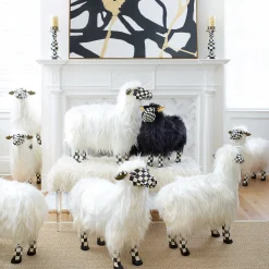 Spring|Room Accents|MacKenzie-Childs Courtly Check White Sheep - Large