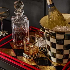 Fall Entertaining|Drinkware|MacKenzie-Childs Courtly Check Wine Cooler