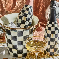 Fall Entertaining|Drinkware|MacKenzie-Childs Courtly Check Wine Cooler