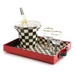 Fall Entertaining|Drinkware|MacKenzie-Childs Courtly Check Wine Cooler