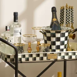 Fall Entertaining|Drinkware|MacKenzie-Childs Courtly Check Wine Glass