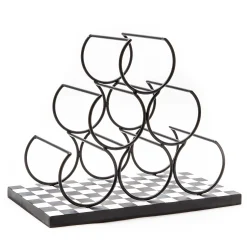 Fall Entertaining|Kitchen Storage & Organization|MacKenzie-Childs Courtly Check Wine Rack