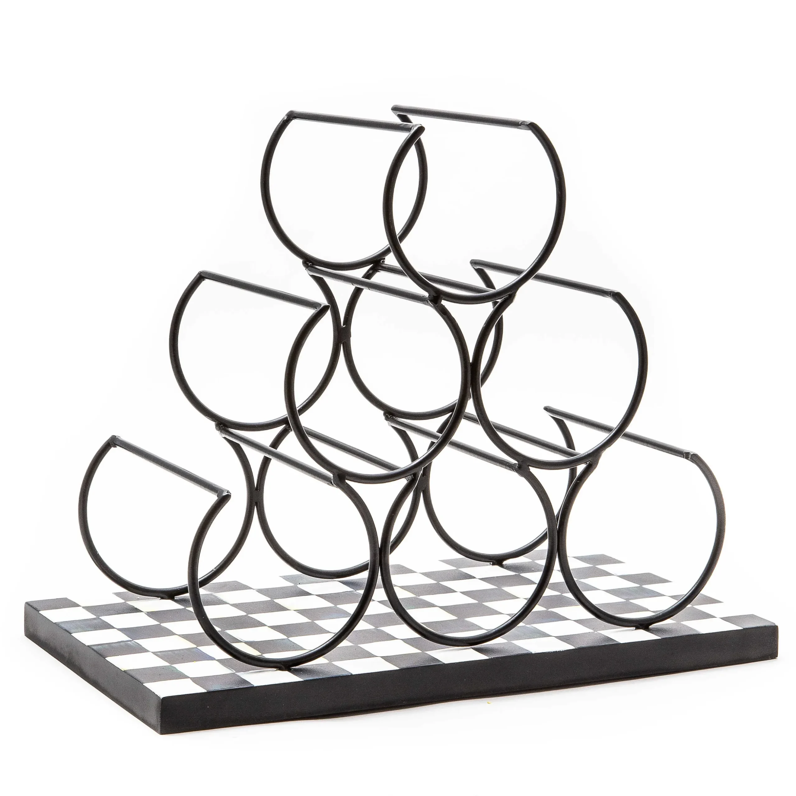 Fall Entertaining|Kitchen Storage & Organization|MacKenzie-Childs Courtly Check Wine Rack