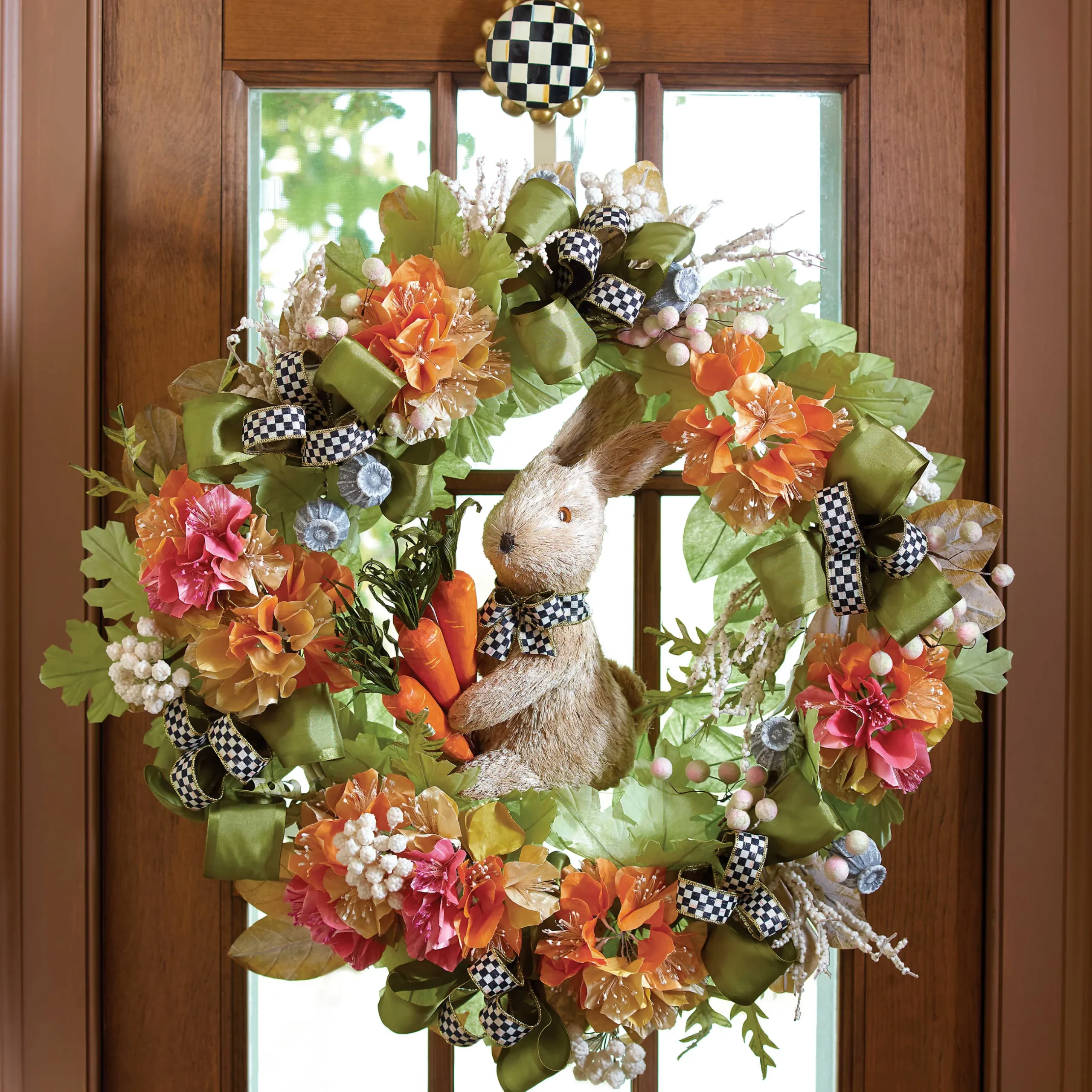 Easter|Spring|MacKenzie-Childs Courtly Check Wreath Hanger