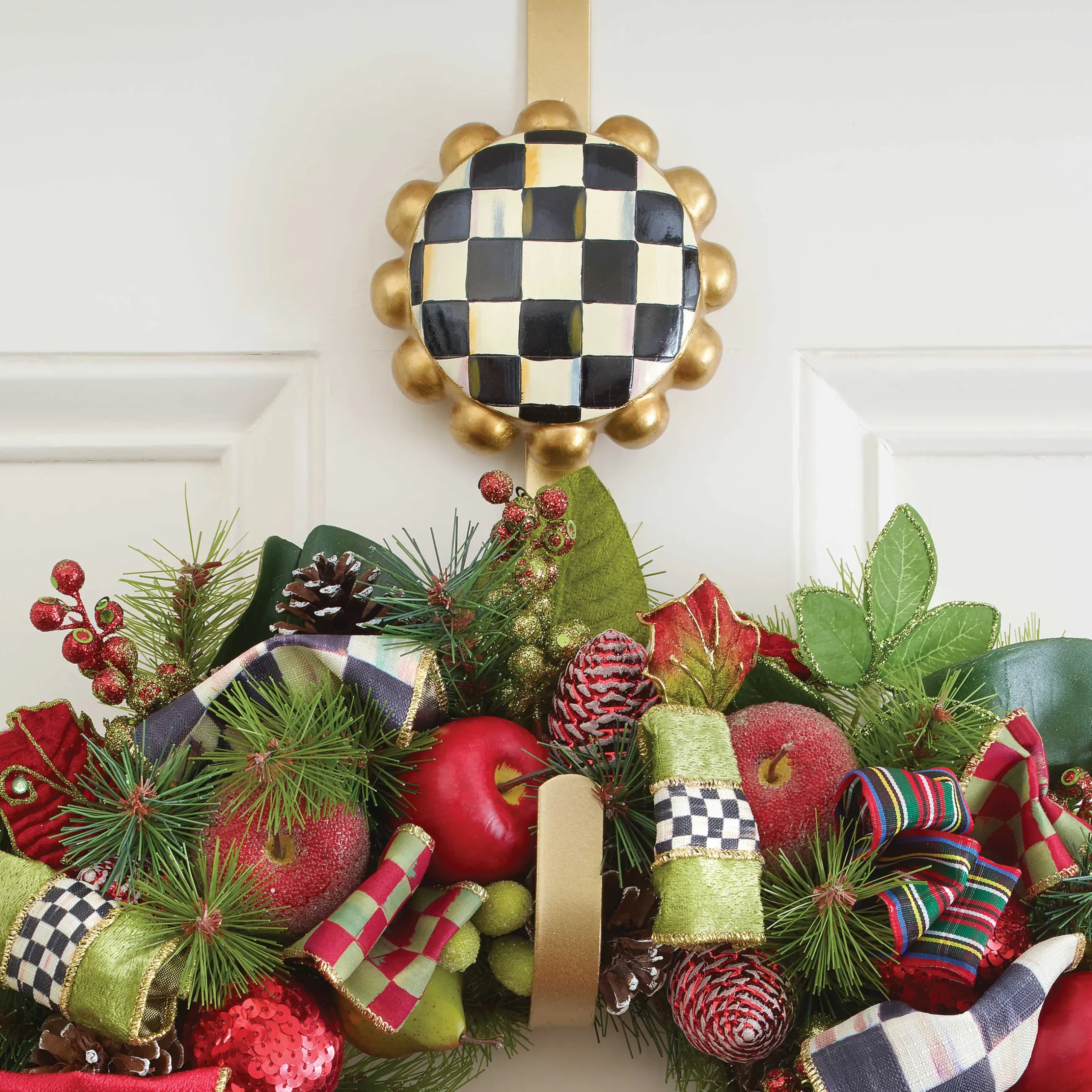Easter|Spring|MacKenzie-Childs Courtly Check Wreath Hanger