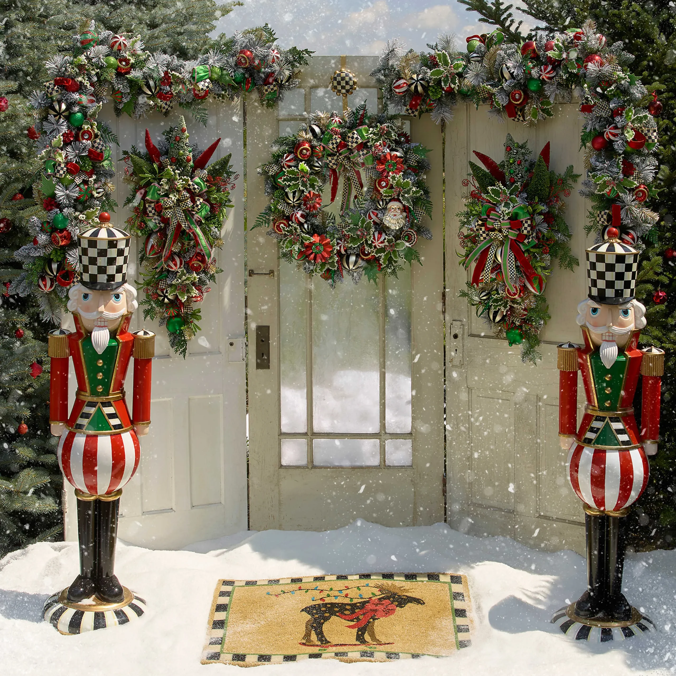 Easter|Spring|MacKenzie-Childs Courtly Check Wreath Hanger