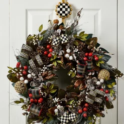 Easter|Spring|MacKenzie-Childs Courtly Check Wreath Hanger