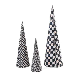 Holiday|Decor Sets|MacKenzie-Childs Courtly Cone Trees, Set of 3