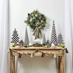 Holiday|Decor Sets|MacKenzie-Childs Courtly Cone Trees, Set of 3
