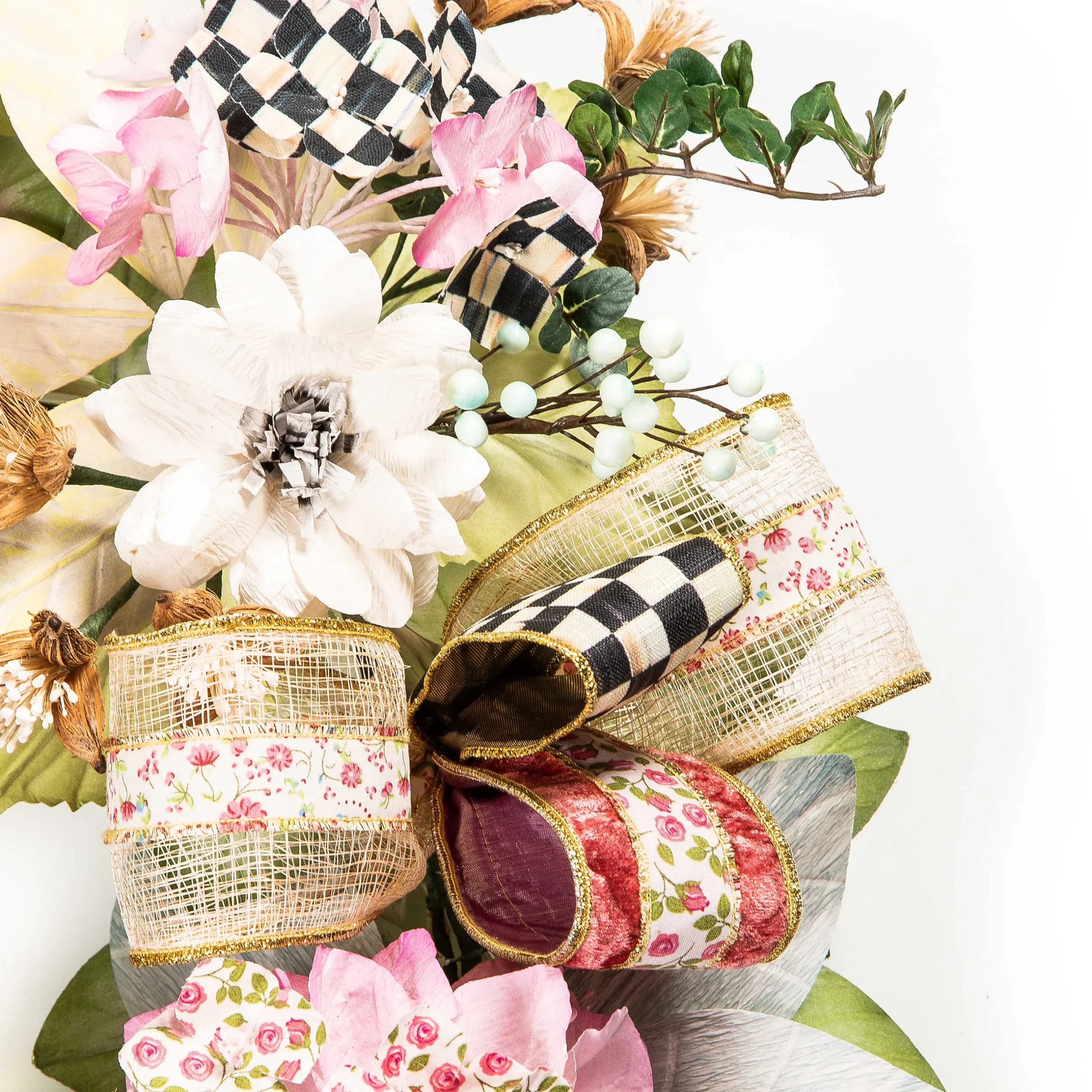 Spring|Greenery & Florals|MacKenzie-Childs Courtly Cottage Wreath