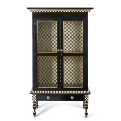 Storage Furniture|Dining Room & Kitchen|MacKenzie-Childs Courtly Criss-Cross Cabinet