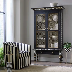Storage Furniture|Dining Room & Kitchen|MacKenzie-Childs Courtly Criss-Cross Cabinet