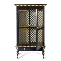 Storage Furniture|Dining Room & Kitchen|MacKenzie-Childs Courtly Criss-Cross Cabinet