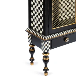 Storage Furniture|Dining Room & Kitchen|MacKenzie-Childs Courtly Criss-Cross Cabinet