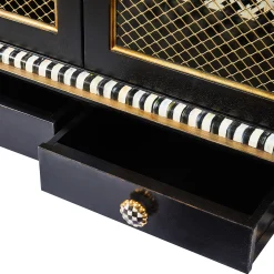 Storage Furniture|Dining Room & Kitchen|MacKenzie-Childs Courtly Criss-Cross Cabinet