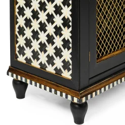 Storage Furniture|Dining Room & Kitchen|MacKenzie-Childs Courtly Criss-Cross Small Cabinet