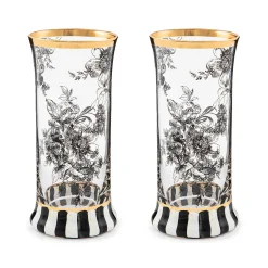 Easter|Spring|MacKenzie-Childs Courtly English Garden Highball Glass, Set of 2