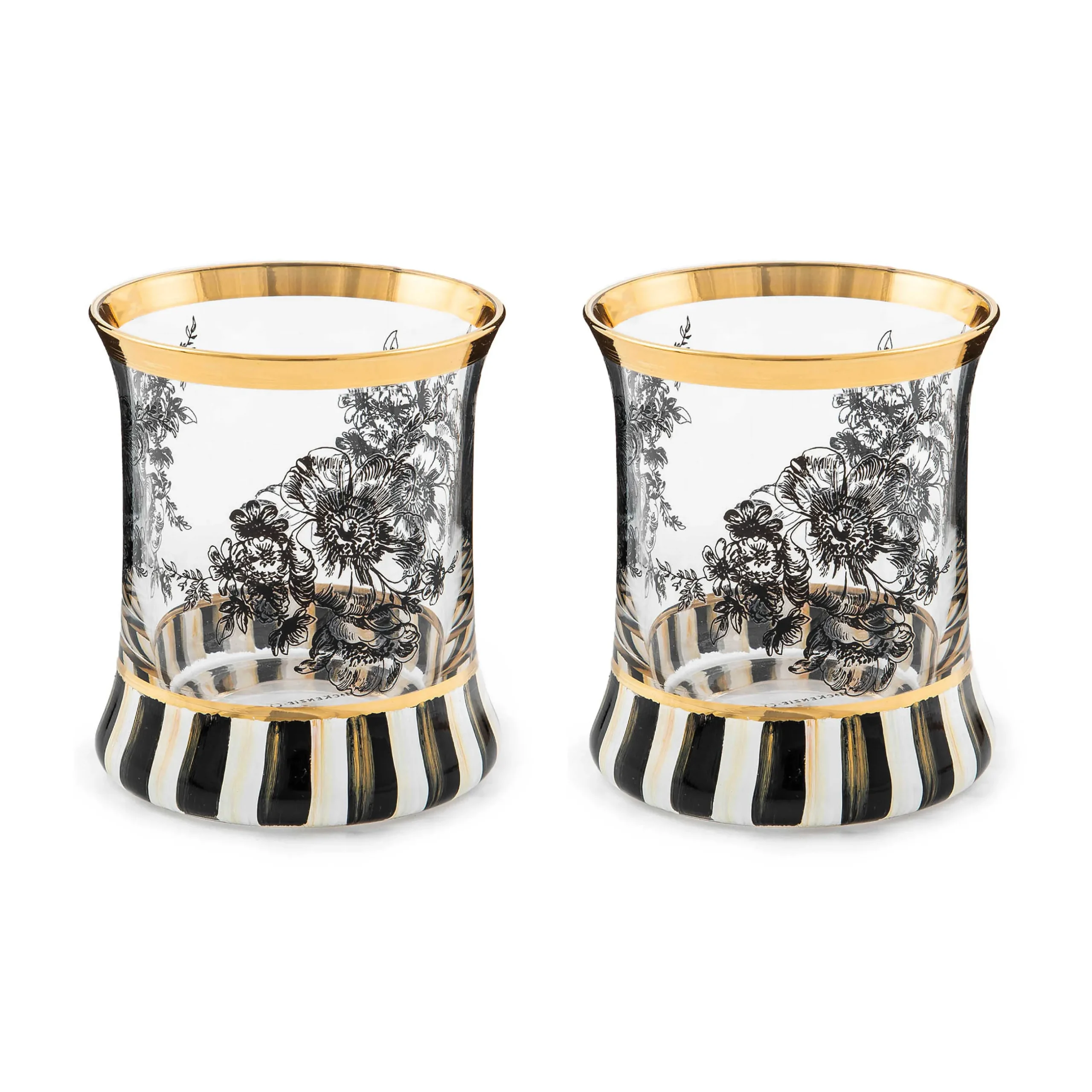 Easter|Spring|MacKenzie-Childs Courtly English Garden Tumbler Glass, Set of 2