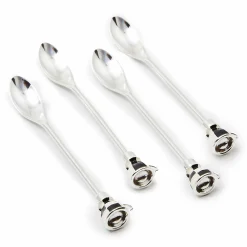 The Coffee Shop|Fall Entertaining|MacKenzie-Childs Courtly Espresso Spoons, Set of 4