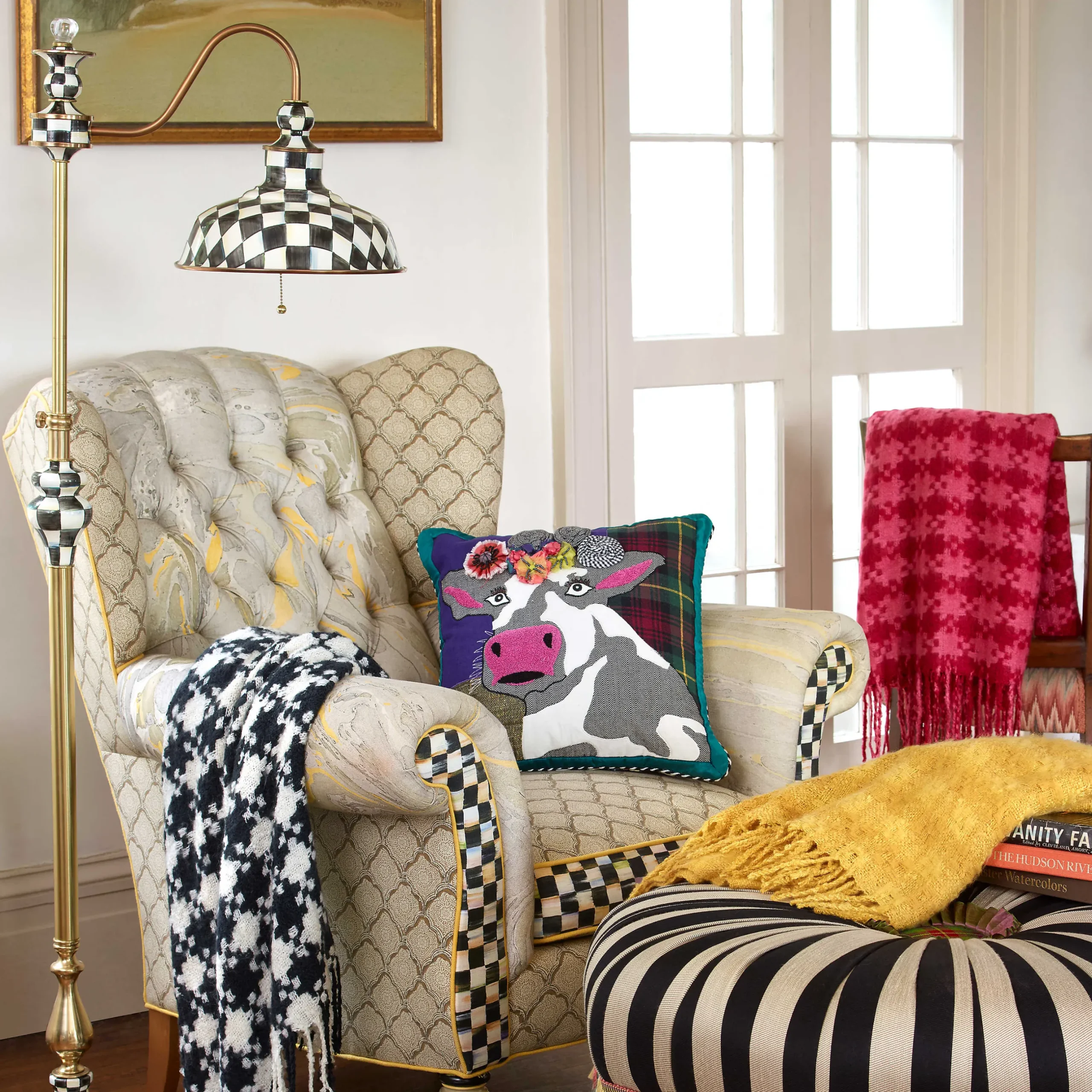 Lighting|MacKenzie-Childs Courtly Farmhouse Floor Lamp
