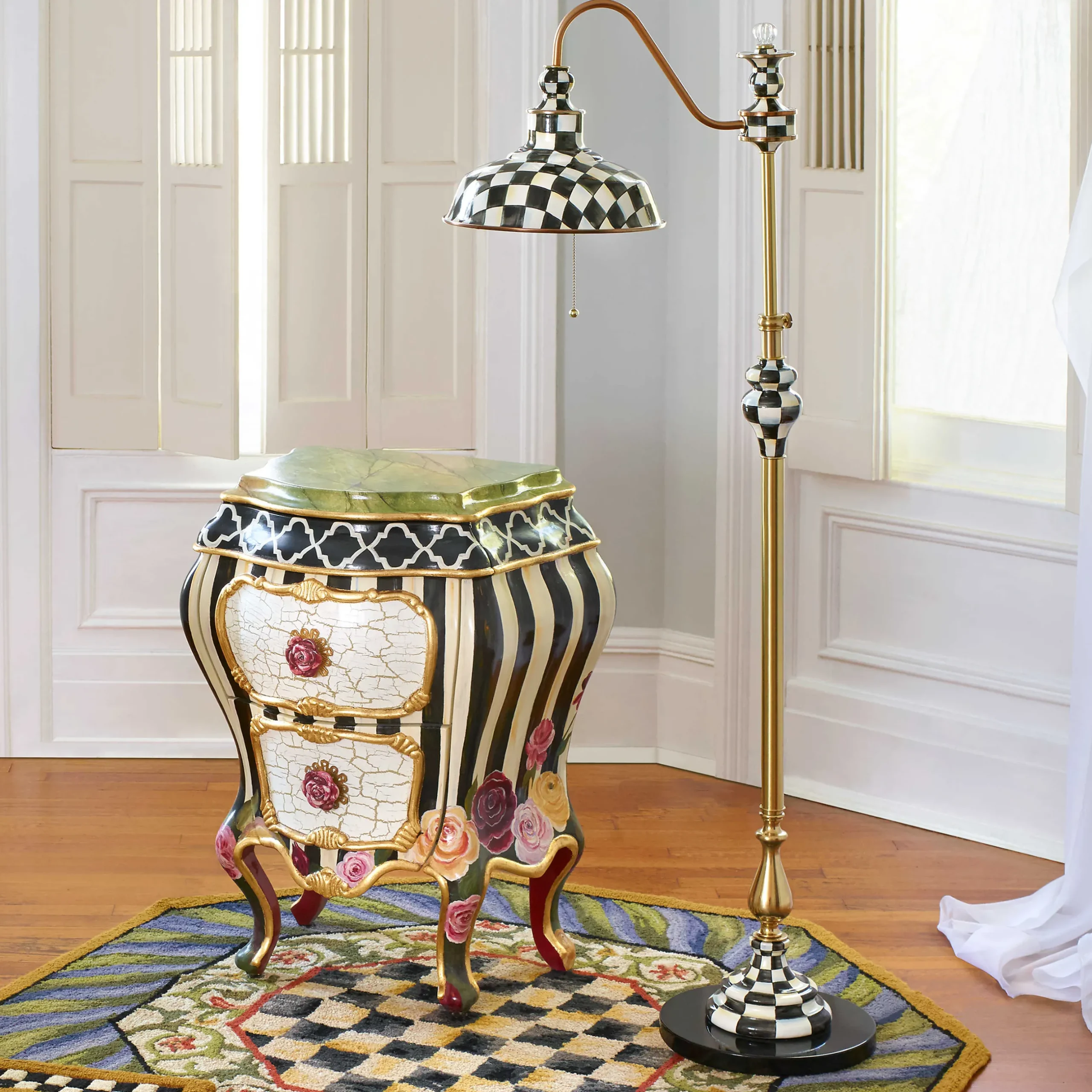 Lighting|MacKenzie-Childs Courtly Farmhouse Floor Lamp