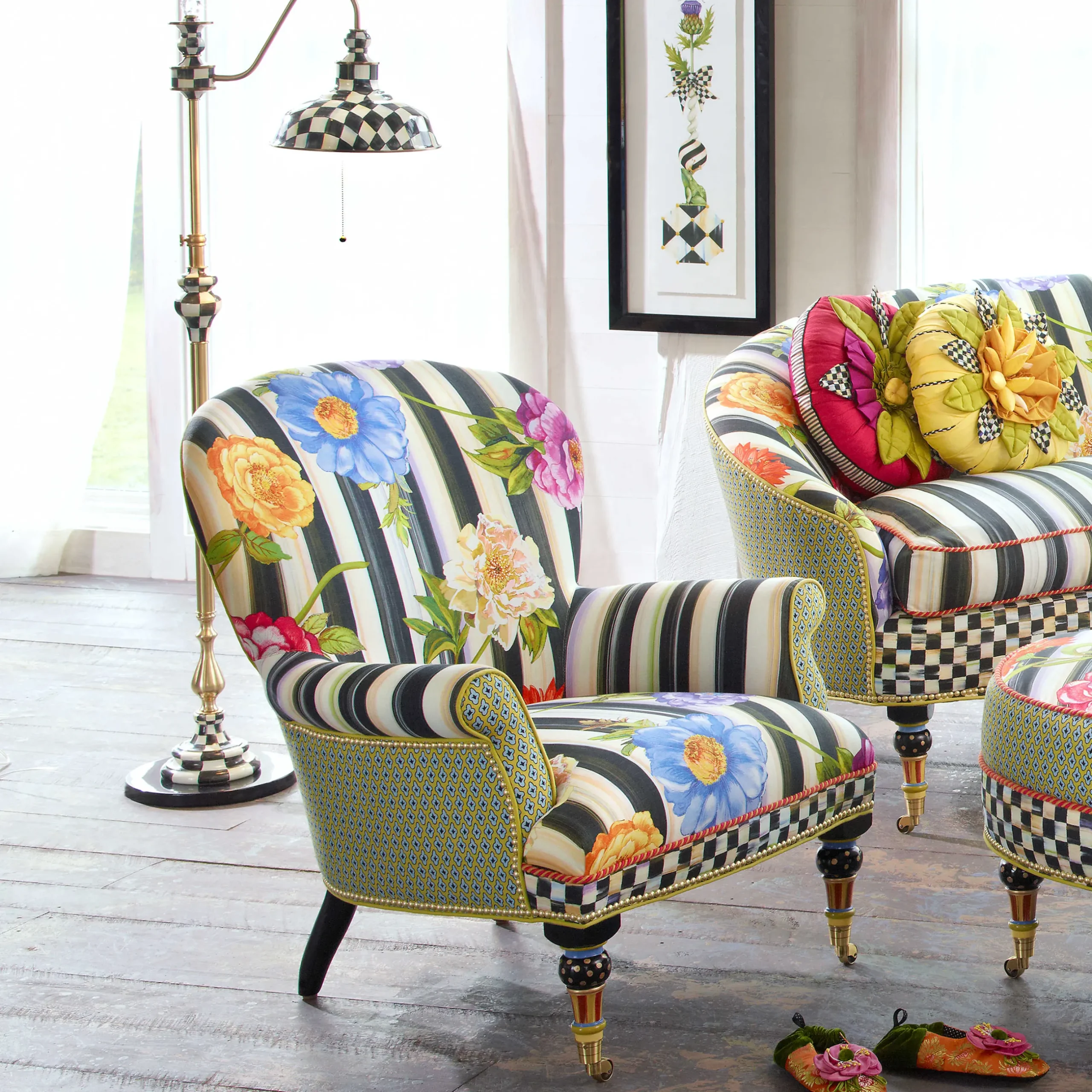 Lighting|MacKenzie-Childs Courtly Farmhouse Floor Lamp