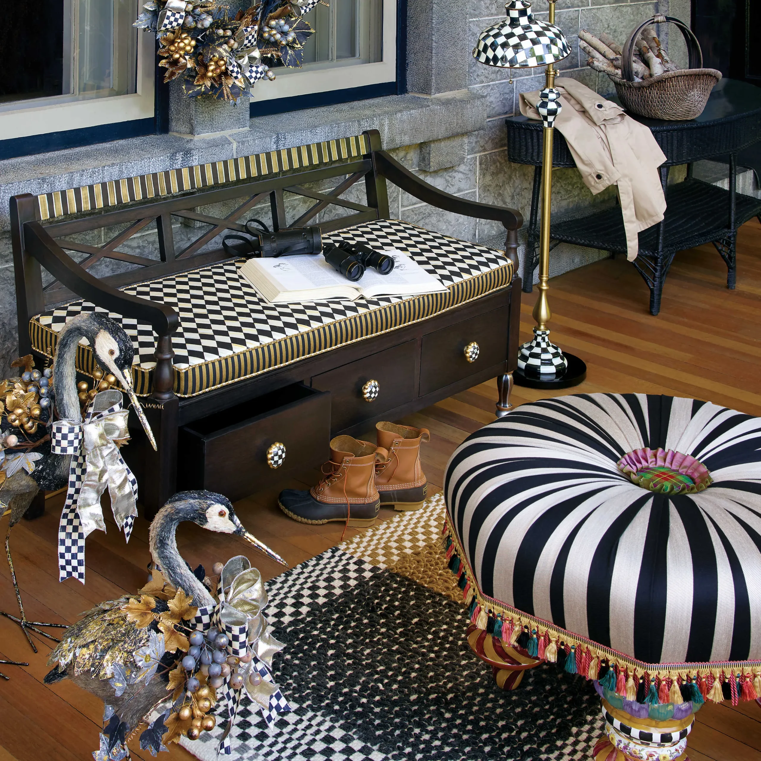 Lighting|MacKenzie-Childs Courtly Farmhouse Floor Lamp