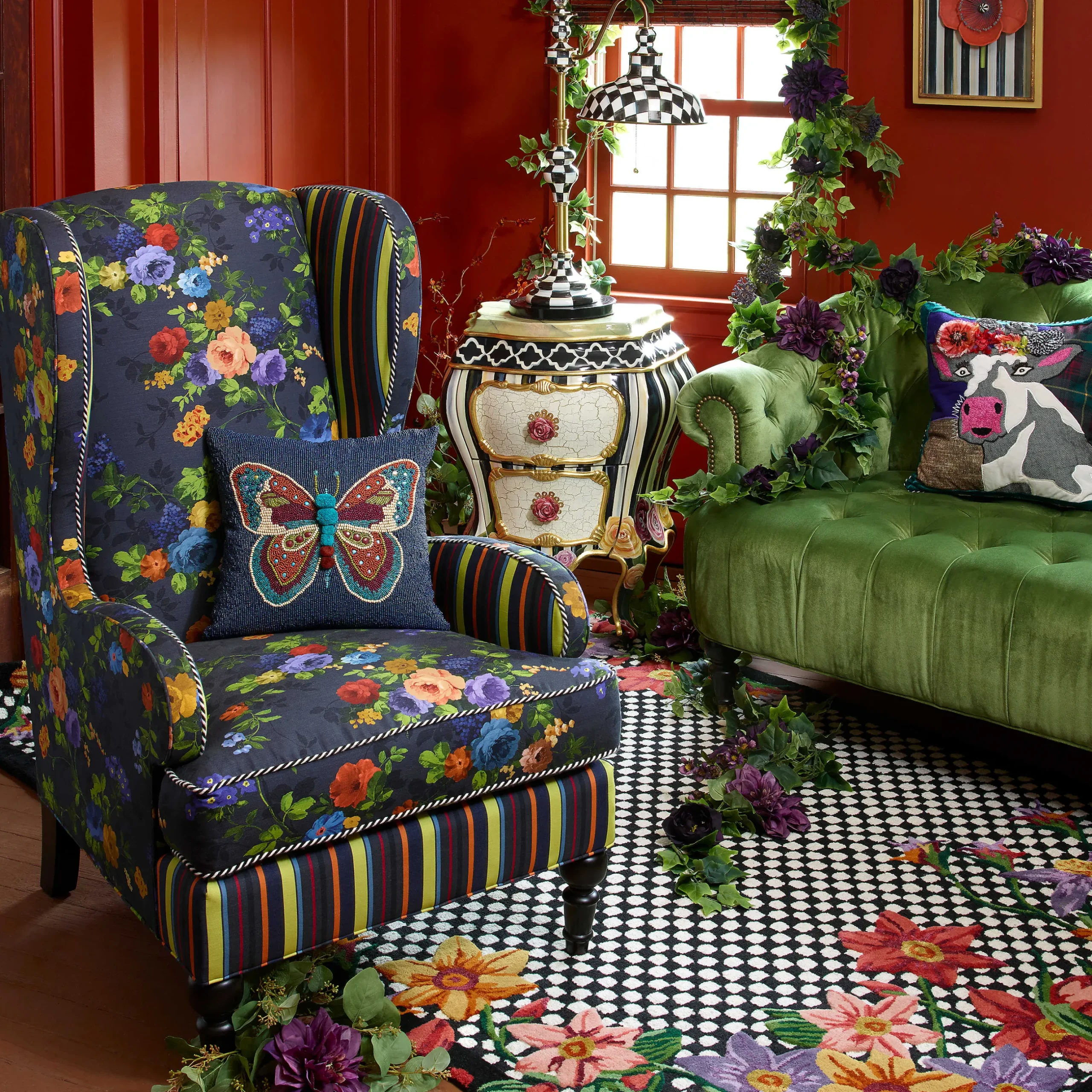 Room Accents|Lighting|MacKenzie-Childs Courtly Farmhouse Writer's Lamp