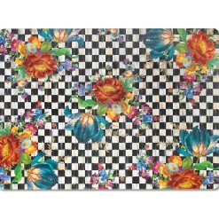 Table Accessories|Kitchen & Table Linens|MacKenzie-Childs Courtly Flower Market Cork Back Placemats, Set of 4