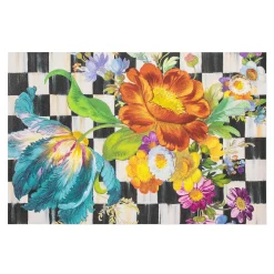 Rugs|MacKenzie-Childs Courtly Flower Market Floor Mat - 2' x 3'