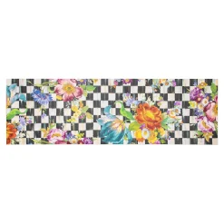 Rugs|MacKenzie-Childs Courtly Flower Market Floor Mat - 2'6 x 8' Runner
