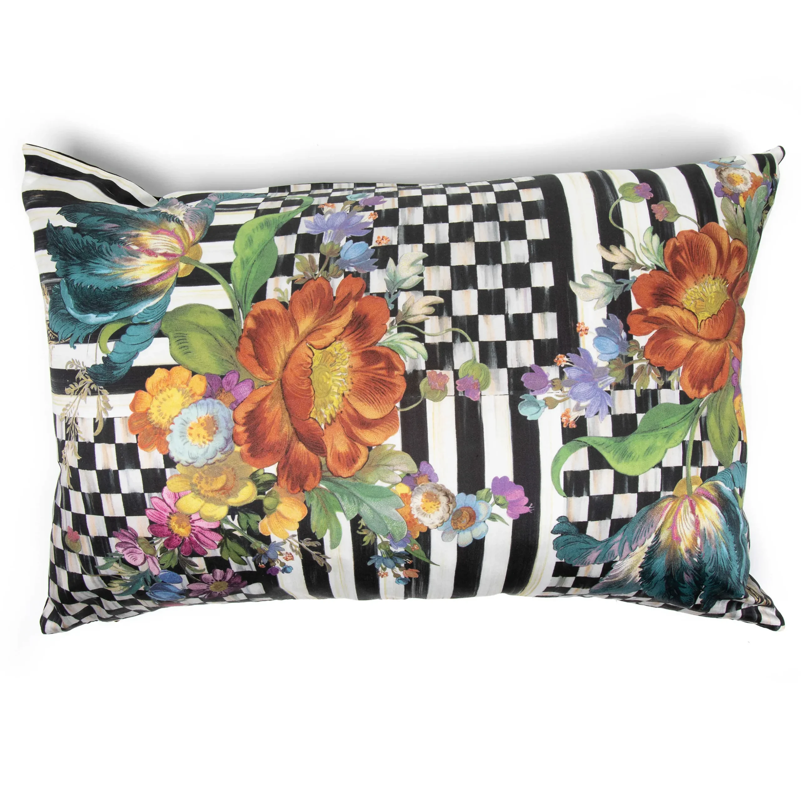 Spring|Pillows, Throws, & Cushions|MacKenzie-Childs Courtly Flower Market Lumbar Pillow