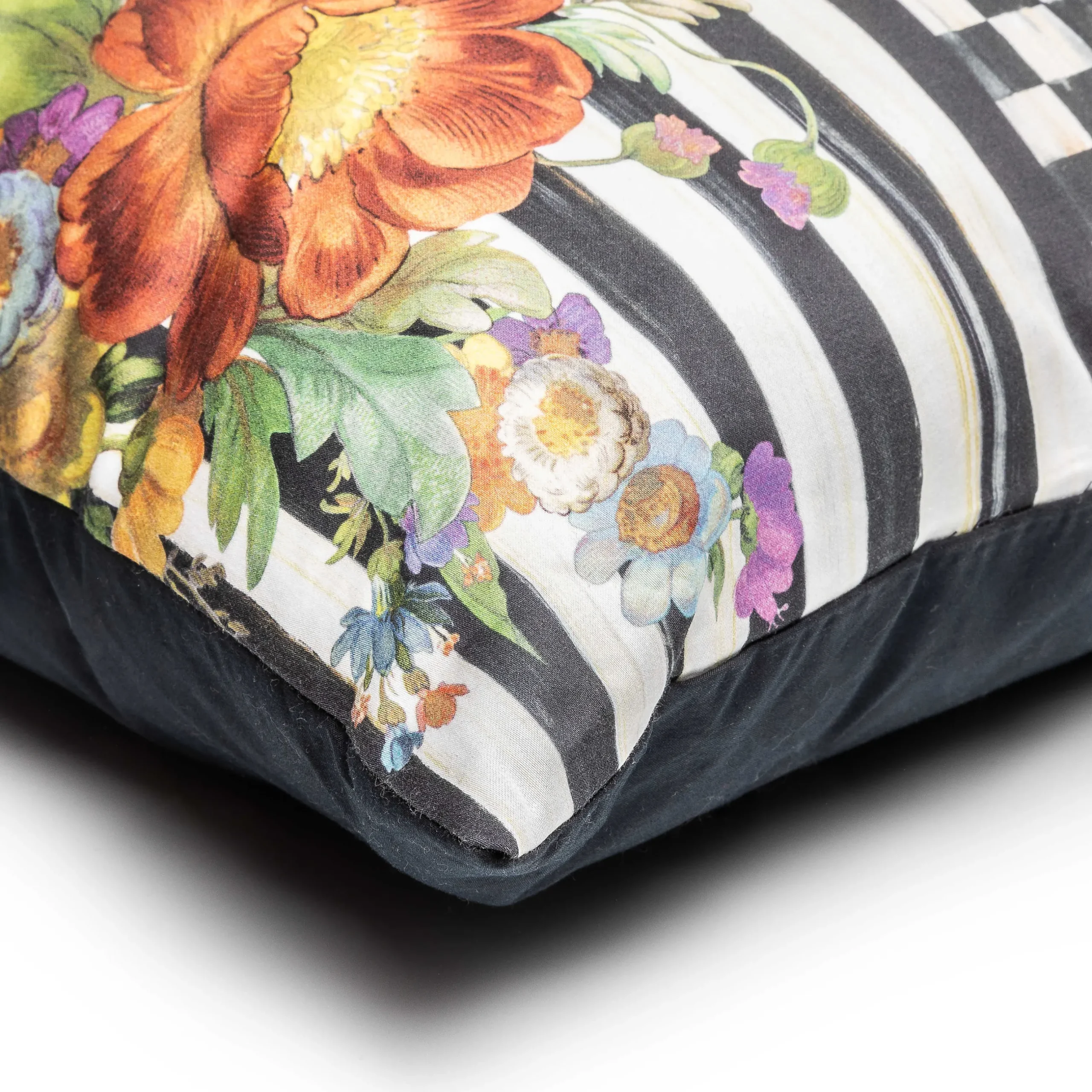 Spring|Pillows, Throws, & Cushions|MacKenzie-Childs Courtly Flower Market Lumbar Pillow