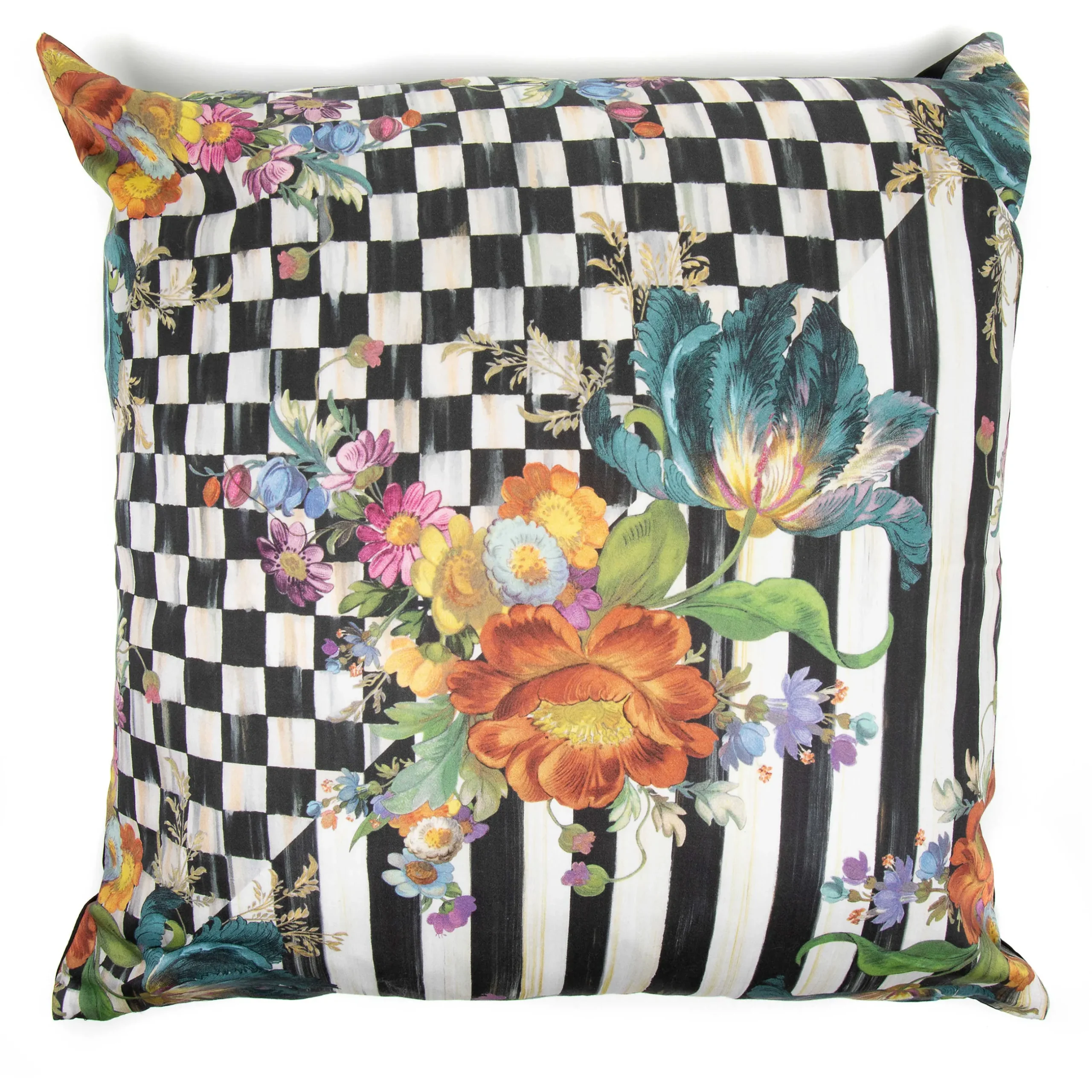 Spring|Pillows, Throws, & Cushions|MacKenzie-Childs Courtly Flower Market Pillow