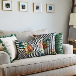 Spring|Pillows, Throws, & Cushions|MacKenzie-Childs Courtly Flower Market Pillow