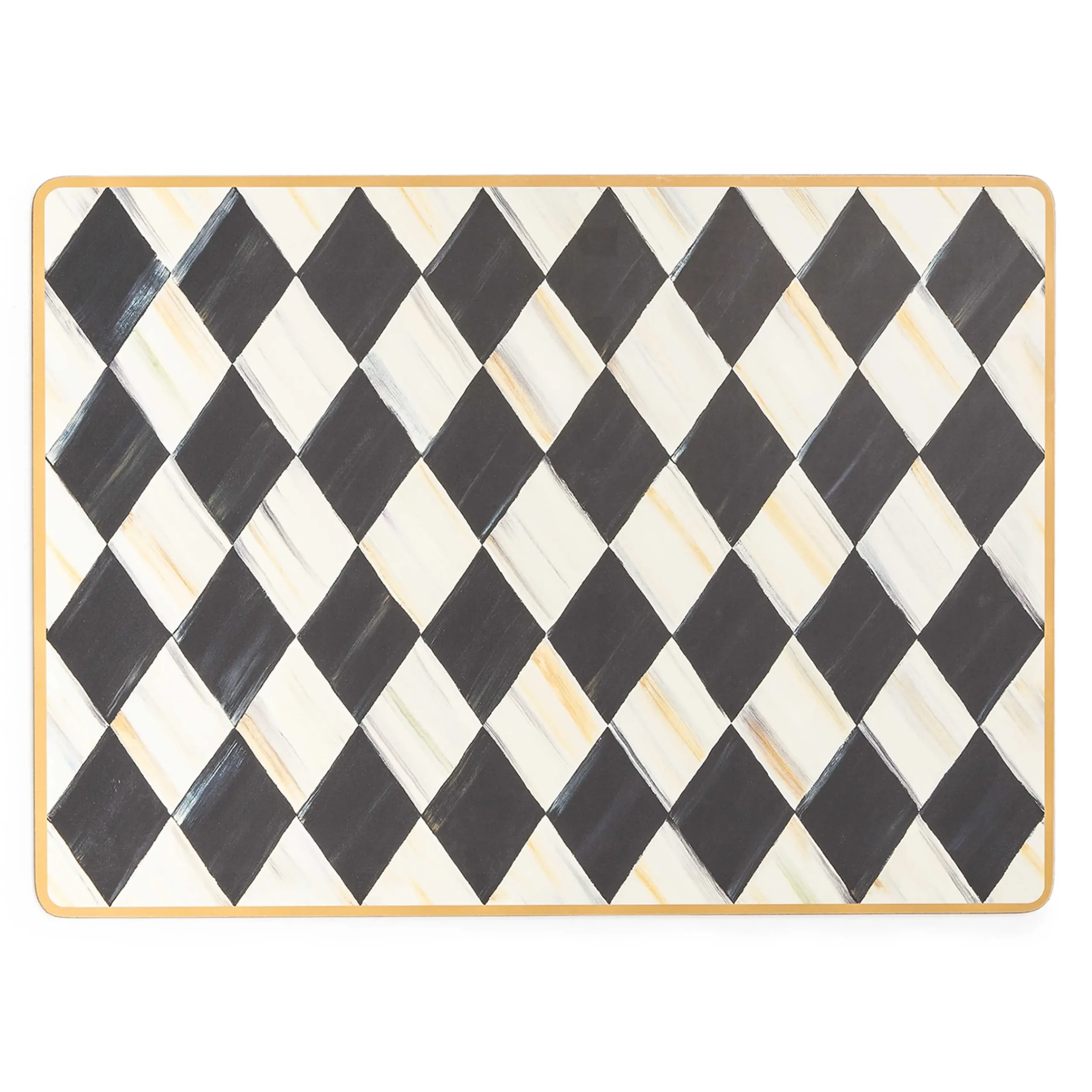 Table Accessories|Kitchen & Table Linens|MacKenzie-Childs Courtly Harlequin Cork Back Placemats, Set of 4