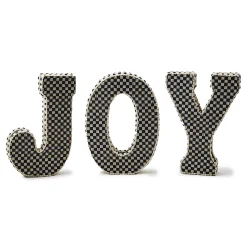 Holiday|Room Accents|MacKenzie-Childs Courtly Joy Fabric Letter Blocks