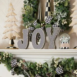 Holiday|Room Accents|MacKenzie-Childs Courtly Joy Fabric Letter Blocks