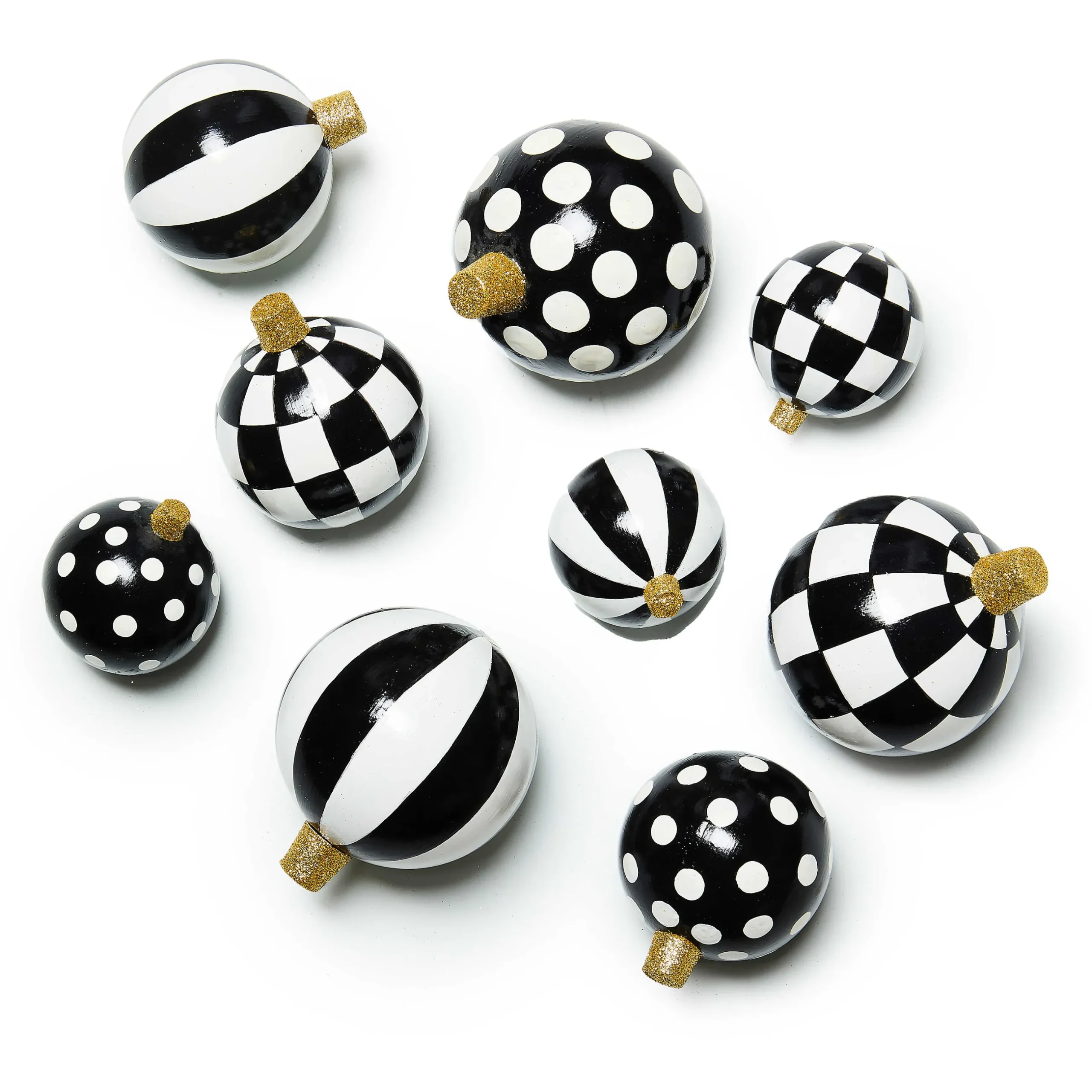 Decor Sets|Room Accents|MacKenzie-Childs Courtly Ornament Bowl Fillers, Set of 9