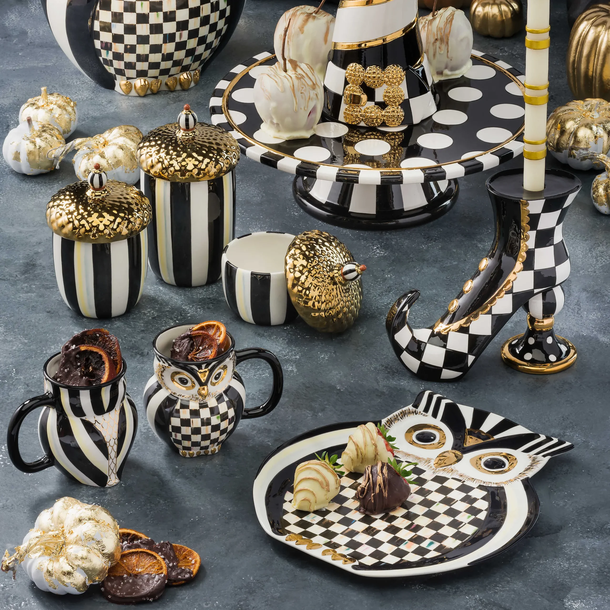 The Fall Shop|The Coffee Shop|MacKenzie-Childs Courtly Owl Mug