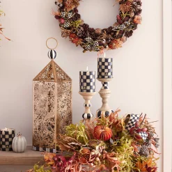 Candles & Fragrances|Room Accents|MacKenzie-Childs Courtly Pillar Candle Holders, Set of 3