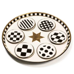 Serveware|MacKenzie-Childs Courtly Seder Plate