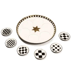 Serveware|MacKenzie-Childs Courtly Seder Plate