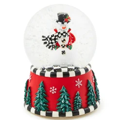 Room Accents|MacKenzie-Childs Courtly Snowman Snow Globe