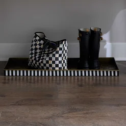 Room Accents|MacKenzie-Childs Courtly Stripe Boot Tray