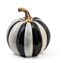 Pumpkins|The Halloween Shop|MacKenzie-Childs Courtly Stripe Glossy Small Pumpkin