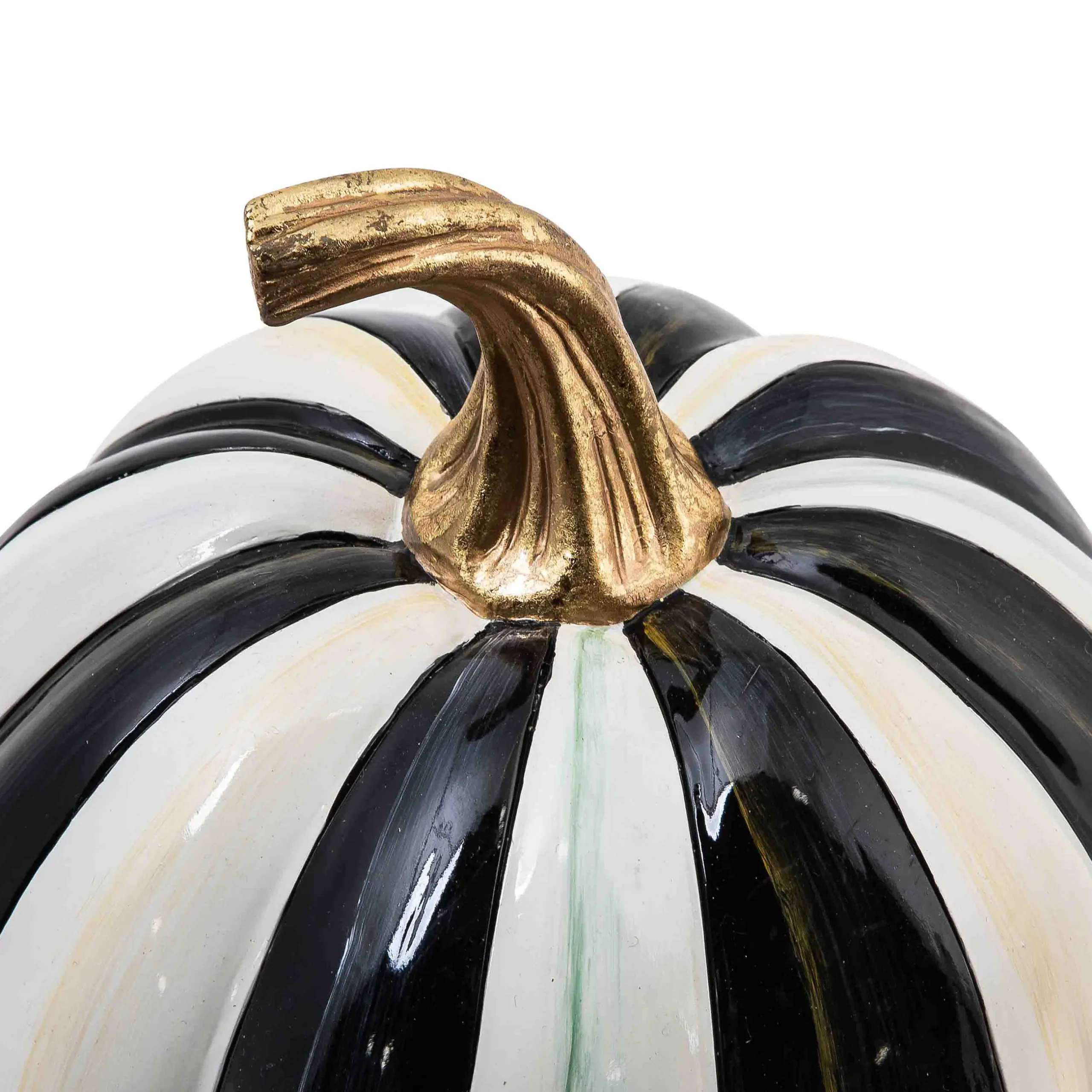 Pumpkins|The Halloween Shop|MacKenzie-Childs Courtly Stripe Glossy Small Pumpkin