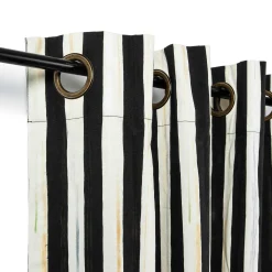 Room Accents|MacKenzie-Childs Courtly Stripe Grommet Top Curtain Panel